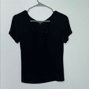 Boohoo Black Fitted Short Sleeve Tee